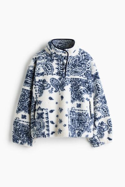 H&M Pelüş Sweatshirt
