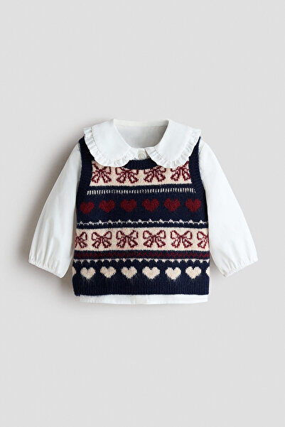 H&M Bluz ve Süveter İçeren 2 Parçalı Set