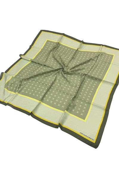 Benetton Eșarfă Siena cu model - 1001 - Verde Çağla