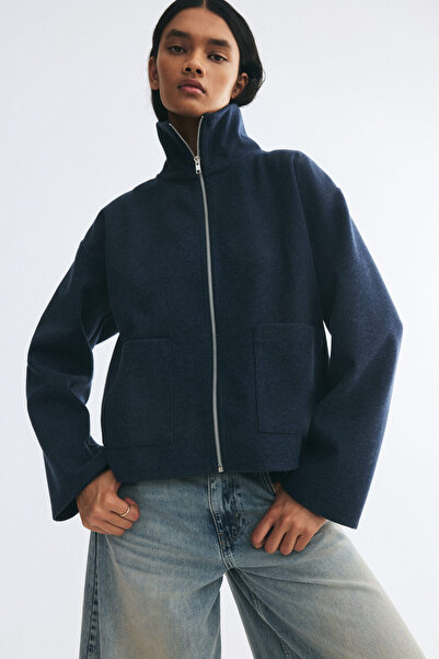 H&M Fermuarlı Sweatshirt