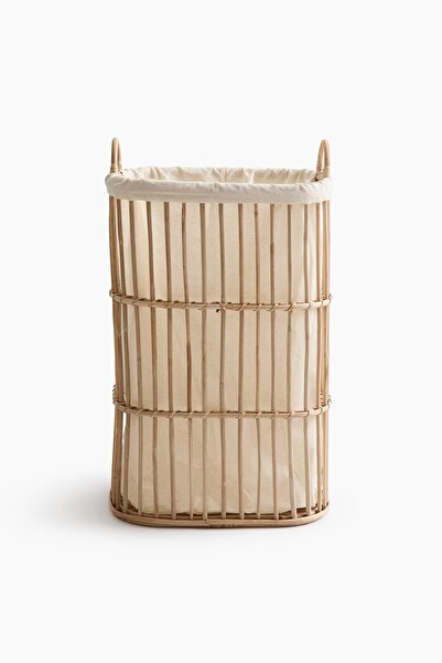 H&M Rattan Çamaşır Sepeti