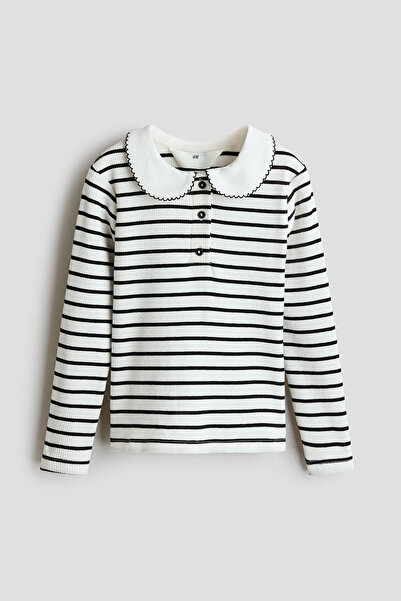 H&M Pamuklu ve Yakalı Üst