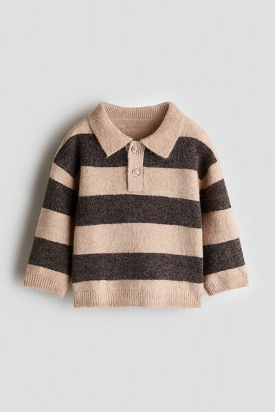 H&M İnce Triko Polo Kazak