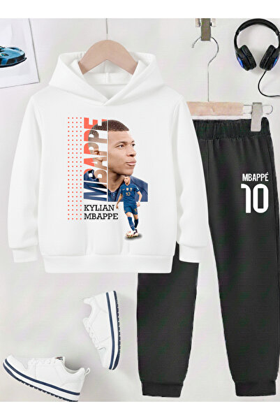 STİL-X Mbappe Printed Boys' Tracksuit, 3-Yarn Shardooned Fabric