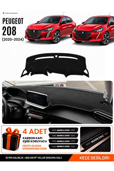 e-biz Peugeot 208 (2020-2024) Compatible Glove Box Protection, Glove Box Cove...