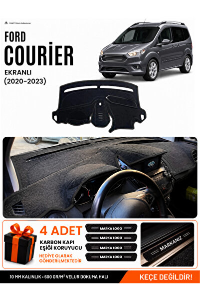 e-biz Ford Courier (2020-2023) Compatible Glove Box Cover with Screen, Glove ...