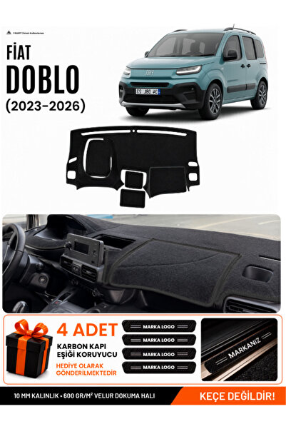 e-biz Fi̇at Doblo (2023-2026) Compatible Glove Box Protection, Glove Box Cove...