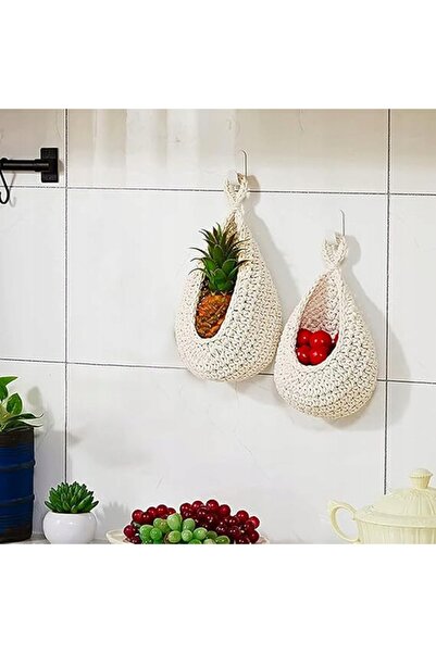 MA COș suspendat pentru fructe și legume 21x27 cm - Alb - Pentru bucătărie și...