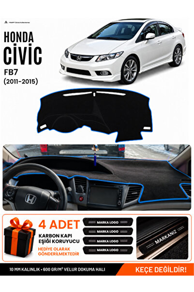 e-biz Honda Civic Fb7 (2011-2015) Compatible Dashboard Cover, Dashboard Case ...