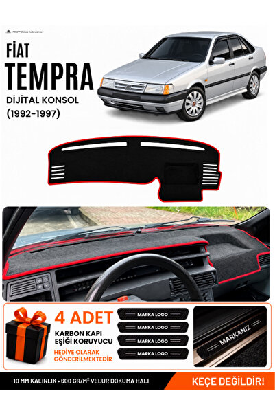 e-biz Fiat Tempra (1992-1997) Digital Console Compatible Glove Box Cover, Glo...