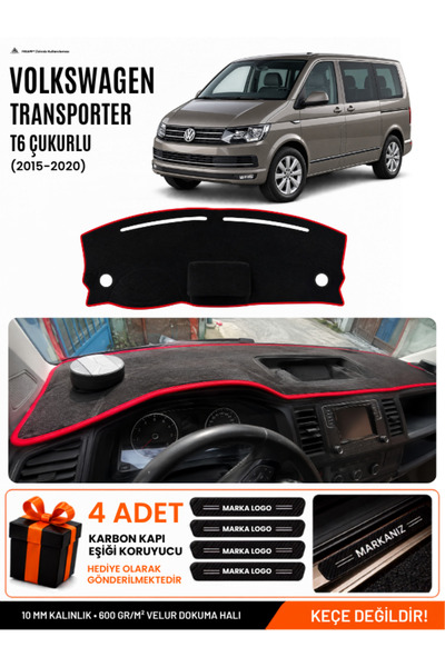 e-biz Volkswagen Transporter T6 Poled (2015-2020) Compatible Dashboard Cover ...