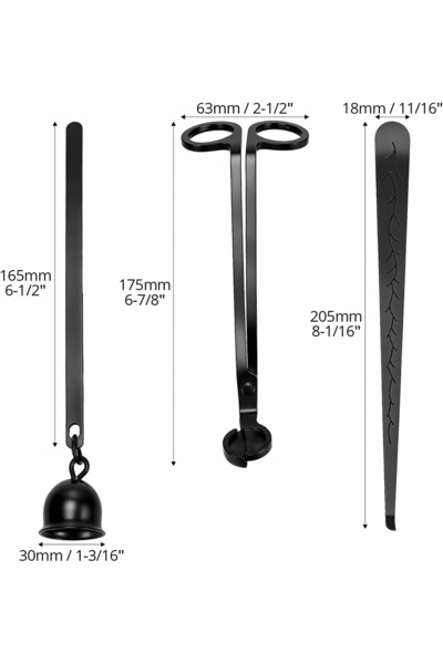 NO BRAND ACCESORII PENTRU LUMÂNĂRI: SET DE USTENILE 3 ÎN 1 (FORĂ, TĂIĂTOR, LI...