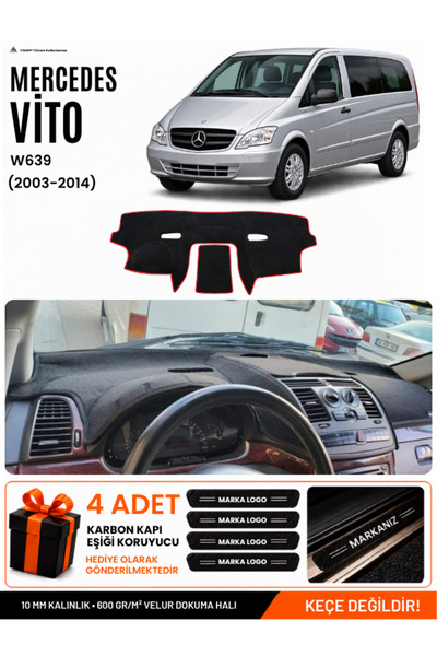 e-biz Mercedes Vi̇to W639 (2003-2014) Compatible Glove Box Cover, Glove Box C...