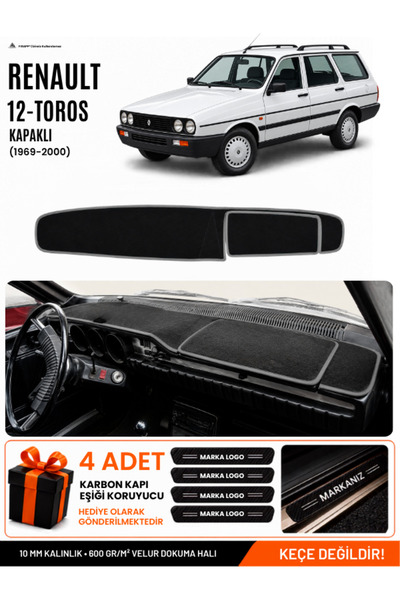 e-biz Renault 12 Toros Covered (1969-2000) Compatible Glove Box Cover, Glove ...