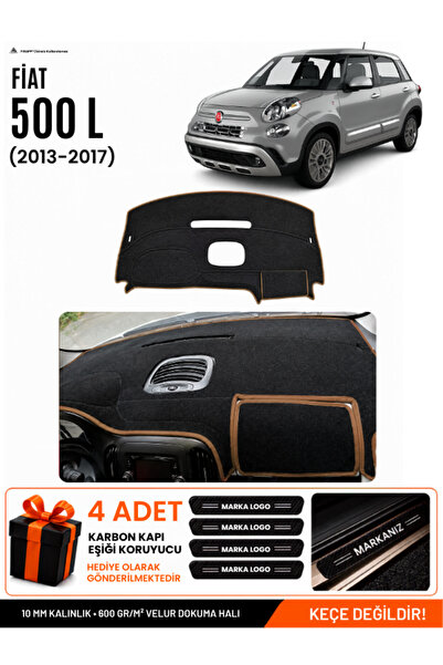 e-biz Fiat 500L (2013-2017) Compatible Glove Box Cover, Glove Box Case - Blac...