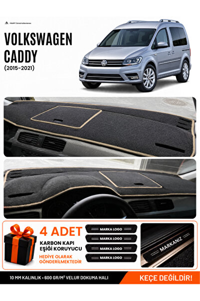 e-biz Volkswagen Caddy (2015-2021) Compatible Dashboard Cover, Dashboard Case...