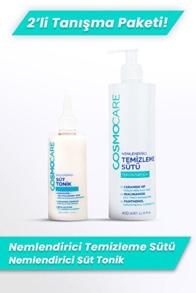 Cosmocare Nemlendirici Makyaj Temizleme Sütü ve Nemlendirici Süt Tonik Cilt B...