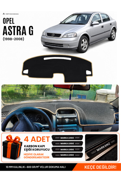 e-biz Opel Astra g (1998-2008) Compatible Glove Box Protection, Glove Box Cov...