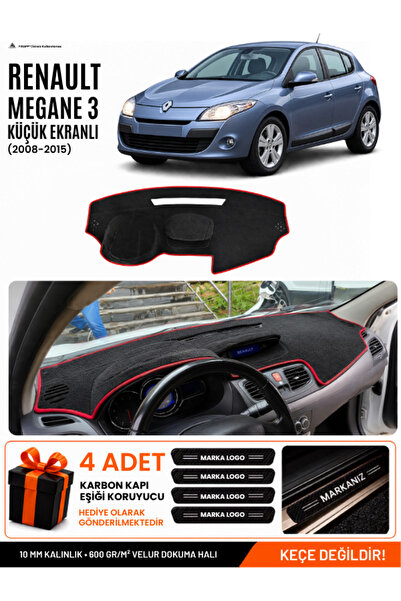 e-biz Renault Megane 3 Small Screen (2008-2015) Compatible Dashboard Cover - ...