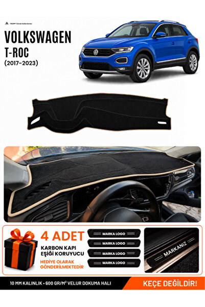 e-biz Volkswagen T-Roc (2017-2023) Compatible Dashboard Cover, Dashboard Case...