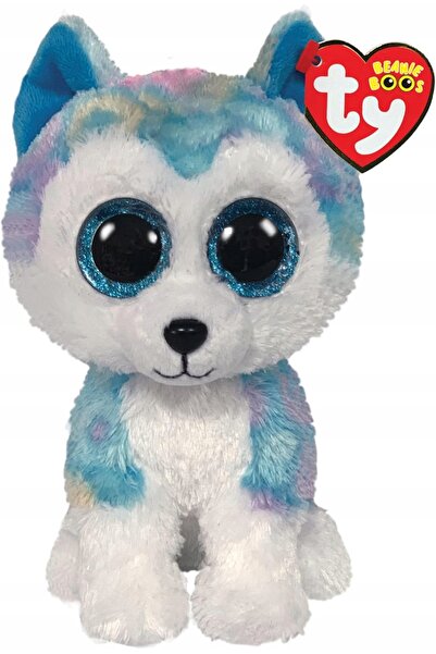 TY BEANIE BOOS Helena Husky Jucărie de pluș moale de 15 cm, cadou pentru copii