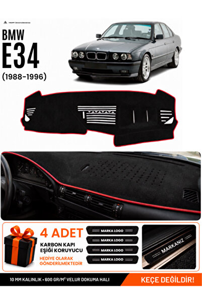 e-biz Bmw E34 (1988-1996) Compatible Glove Box Protection, Glove Box Cover, G...