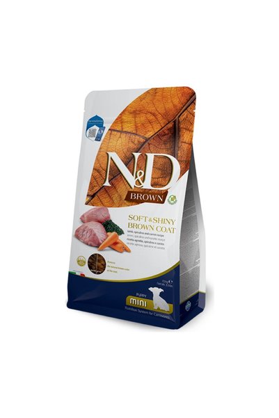 N&D Brown Kuzulu Spirulinalı Mini Yavru Köpek Maması 1,5 kg