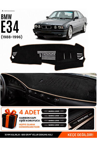 e-biz Bmw E34 (1988-1996) Compatible Glove Box Protection, Glove Box Cover, G...