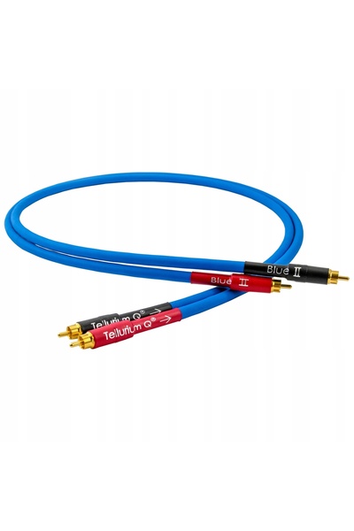 NO BRAND Cablu TELLURIUM Q BLUE II RCA interconectabil 2 x 2.5m