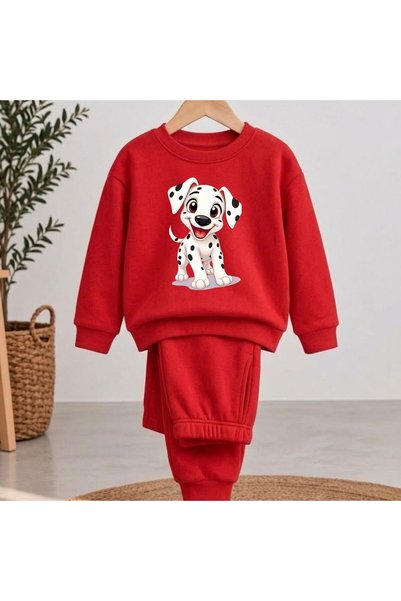 playwear Team Sweatshirt 101 Doge Black Printed Girls' Boys' Crew Neck