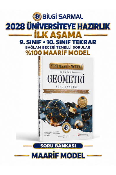 Bilgi Sarmal Yayınları 2028 ÜNİV.HAZIRLIK GEOMETRİ 9.10.SINIF TEKRAR İLK AŞAM...
