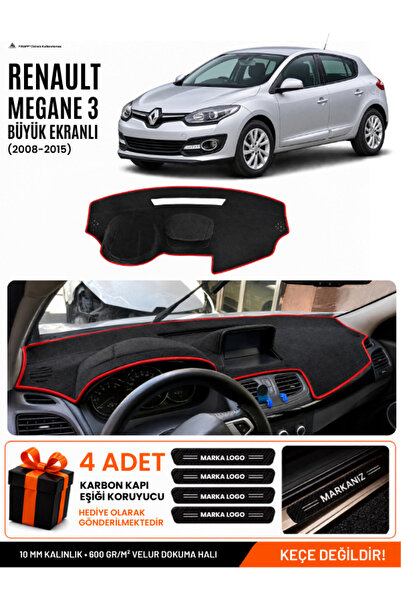e-biz Renault Megane 3 Large Screen (2008-2015) Compatible Dashboard Cover - ...