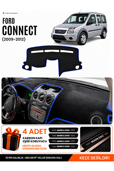 e-biz Ford Connect (2009-2012) Compatible Glove Box Protection, Glove Box Cov...