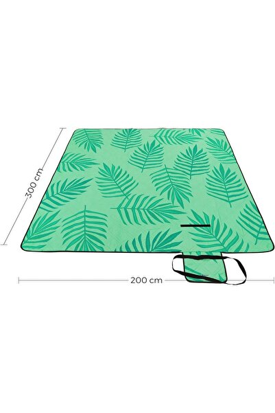 NO BRAND Picnic Plajă Camping Turistic Impermeabil 200x300 Verde