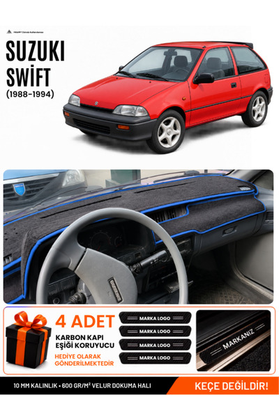 e-biz Suzuki Swi̇ft (1988-1994) Compatible Glove Box Protection, Glove Box Co...