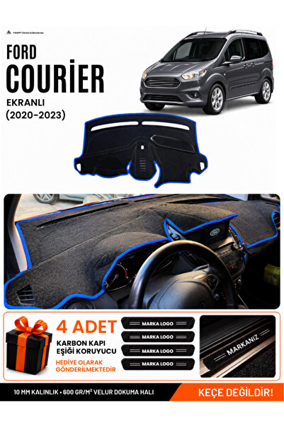 e-biz Ford Courier (2020-2023) Compatible Glove Box Cover with Screen, Glove ...