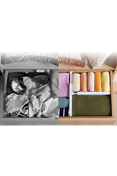 NO BRAND Separatoare Organizatoare pentru Sertare, Reglabile, din Plastic, As...