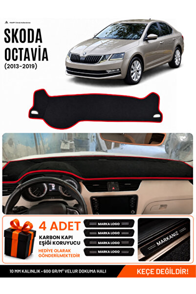 e-biz Skoda Octavia (2013-2019) Compatible Dashboard Cover, Dashboard Case - ...