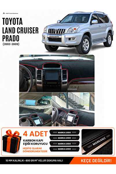 e-biz Toyota Land Cruiser Prado (2002-2009) Compatible Dashboard Cover, Dashb...