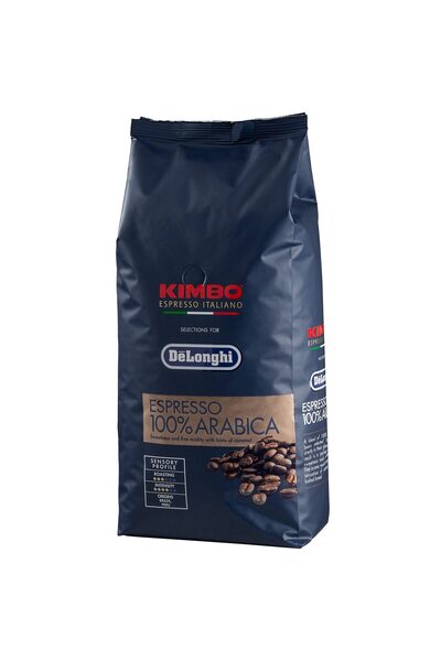 Kimbo Selecție de boabe de cafea Arabica Espresso pentru De'Longhi, 1 kg