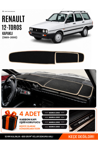 e-biz Renault 12 Toros Covered (1969-2000) Compatible Glove Box Cover, Glove ...