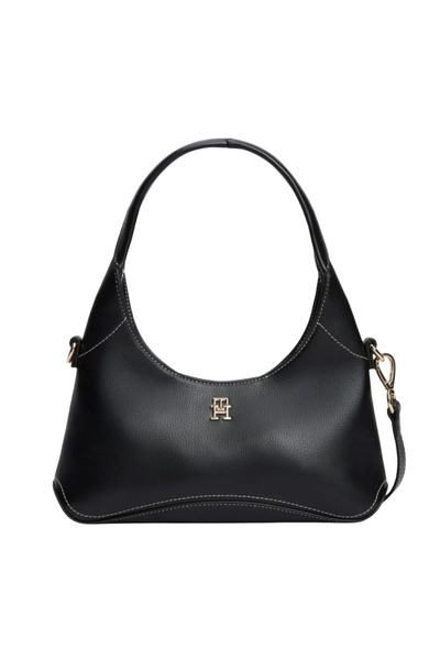 Tommy Hilfiger Γυναικεία Everyday Mini Hobo Τσάντα Μαύρη AW0AW19185-BDS
