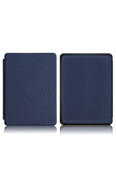 Amazon kindle Basic 2022 ve 2024 E Kitap Okuyucu Kılıfı - Lacivert