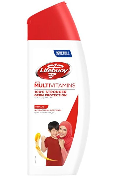Lifebuoy Antibacterial Body Wash, Total 10, for 100 percent stronger germ pro...