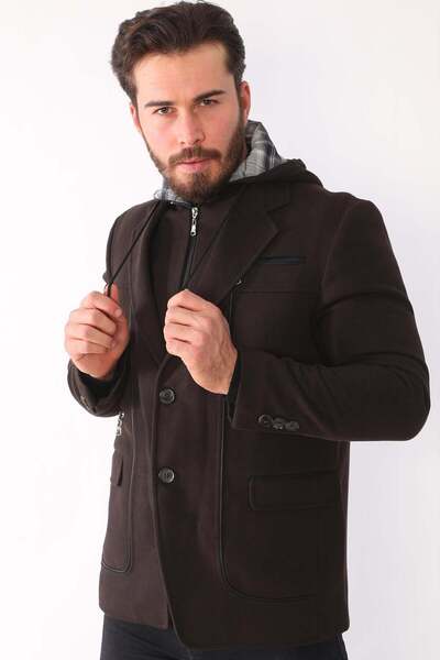 Dewberry معطف رجالي K7533 - بني 1