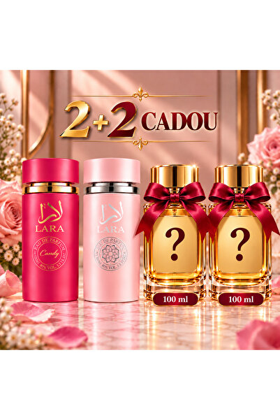 EMATTEIRO Set 2+2 CADOU Parfumuri Damă LARA Candy & Pink, 4 x 100 ml