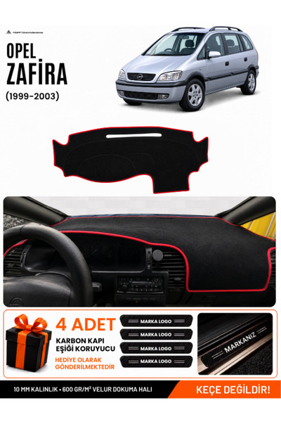 e-biz Opel Zafira (1999-2003) Compatible Glove Box Cover, Glove Box Case - Bl...