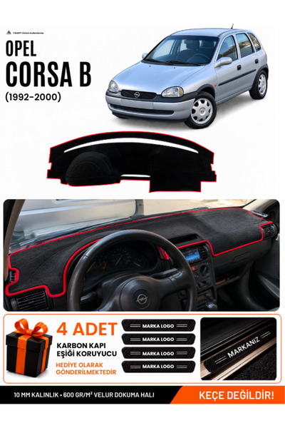 e-biz Opel Corsa B (1992-2000) Compatible Glove Box Cover, Glove Box Case - B...
