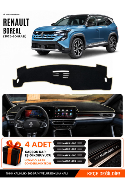 e-biz Renault Boreal (2025-Later) Compatible Dashboard Cover, Dashboard Case ...
