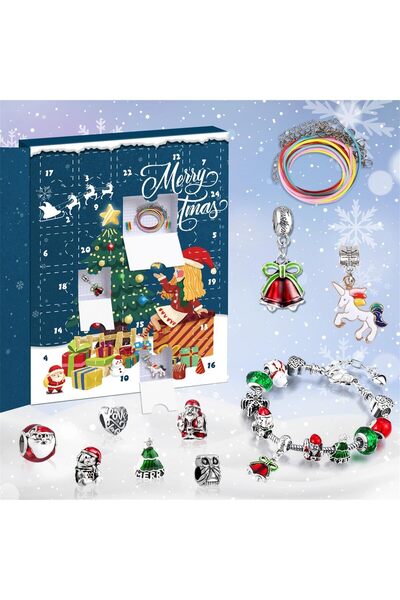 NO BRAND CALENDARUL DE ADVENT PENTRU FETE ȘI FEMEI 2025 – SET DE BIJUTERII: B...